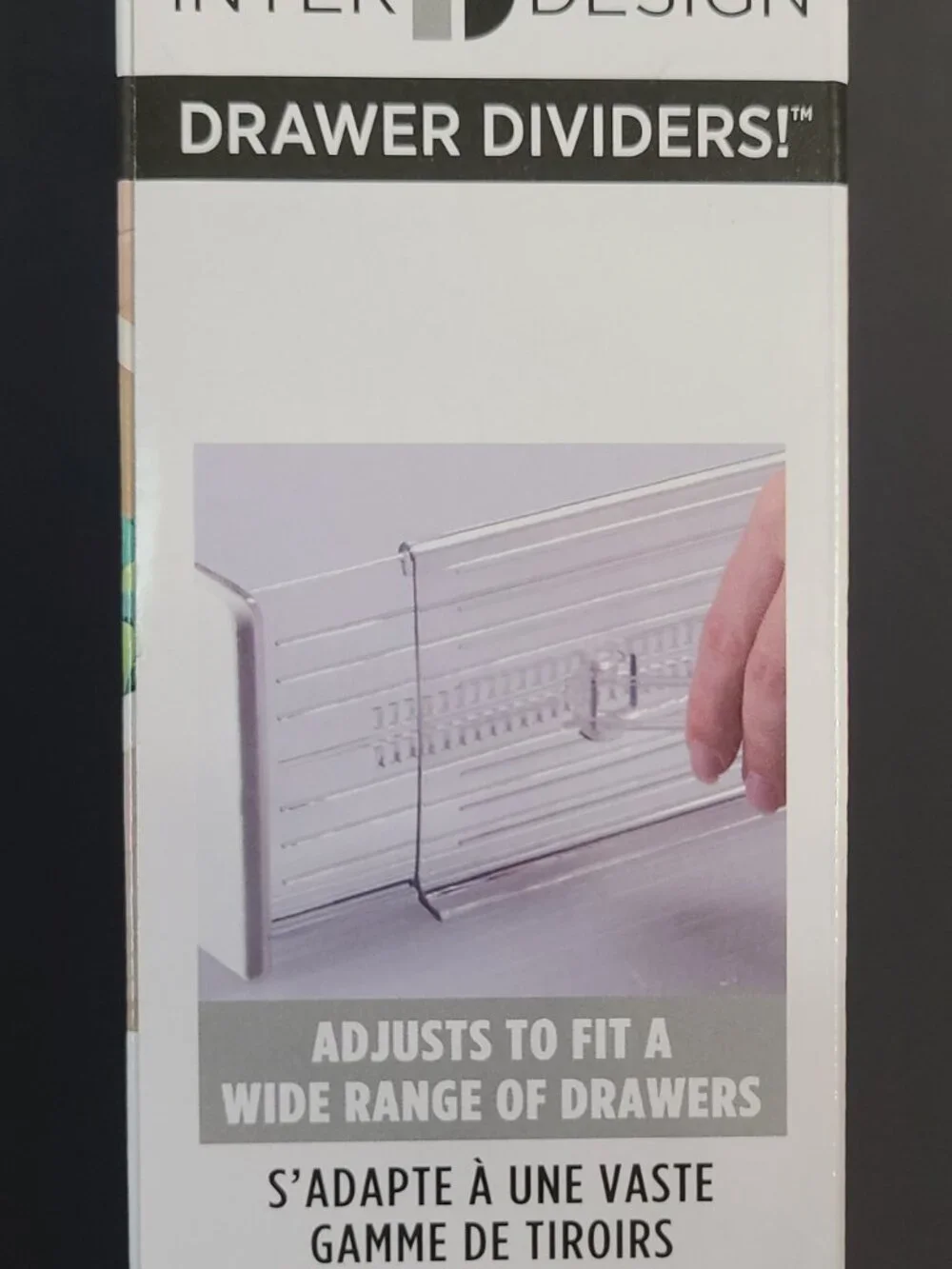 Idesign Drawer Dividers Clear- 1 Set